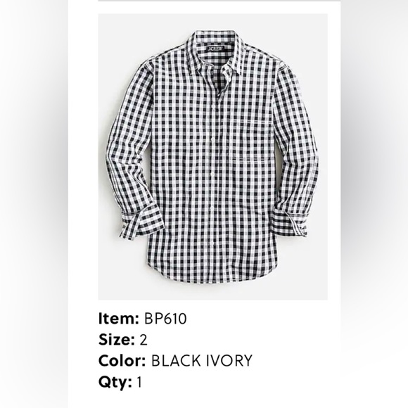 J. Crew Tops - J. Crew Gingham Button Up